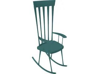 Rocking Chair 3D Model preview