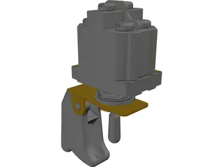 Cuttler&Hammer Toggle Switch with Guard 3D Model preview