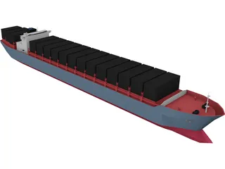 Container Ship 3D Model preview