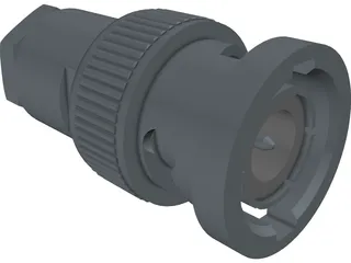 BNC Plug 3D Model preview