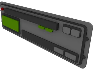 Tachograph for Truck 3D Model preview