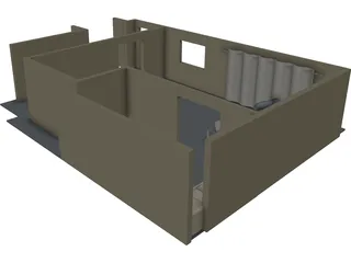 Living Room 3D Model preview