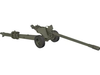 M-46 Field Cannon 3D Model preview