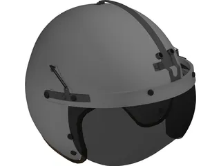 USAF P-4B Flight Helmet 3D Model preview