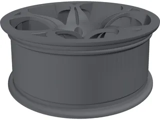 Wheel 17x7 3D Model preview