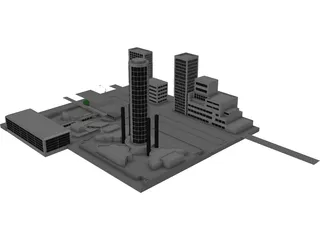Detroit Tunnel 3D Model preview