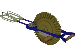 Egg Beater 3D Model preview