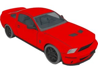 Ford Mustang Shelby GT500 3D Model preview