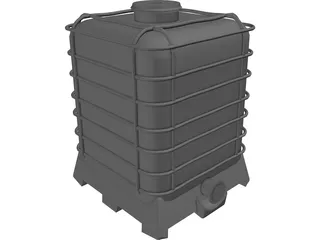 IBC Chemical Bin 3D Model preview