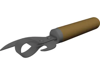 Can Opener 3D Model preview