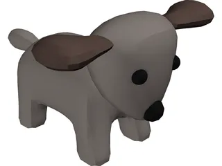 Toy Dog 3D Model preview
