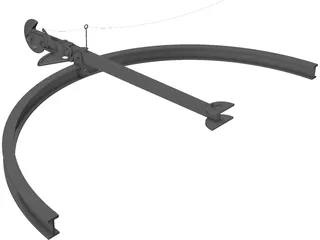 Tug Boat Towing Hook 3D Model preview