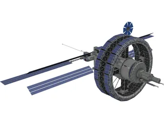 Freedom V Space Station 3D Model preview