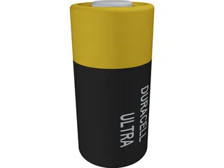 Duracell Battery 6V 3D Model preview