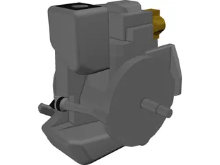 Lawnmower Engine 3D Model preview