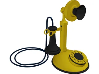 Telephone Old 3D Model preview
