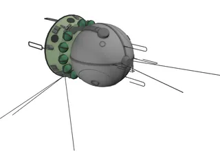Vostok Spacecraft 3D Model preview