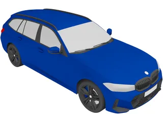 BMW 3-Series Touring (2022) 3D Model preview