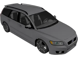 Volvo V50 3D Model preview