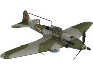 IL-2M Avenger 3D Model preview