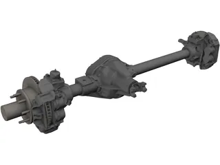 Dana 60 HP Axle 3D Model preview