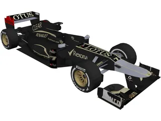 Lotus E21 F1 (2013) 3D Model preview