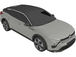 Citroen C5 X (2022) 3D Model preview