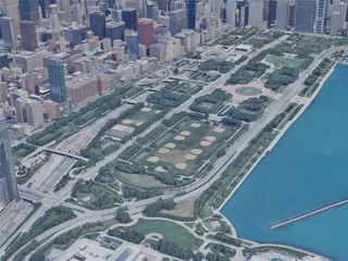 Chicago City, USA (2021) 3D Model preview