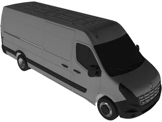 Renault Master L2H4 (2011) 3D Model preview