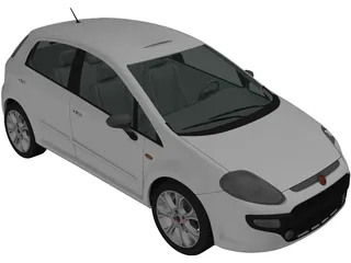 Fiat Punto (2010) 3D Model preview
