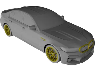 BMW M5 CS (2022) 3D Model preview
