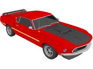 Ford Mustang Mach 1 (1969) 3D Model preview