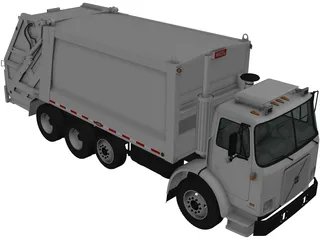 Volvo WX64 Garbage Truck Heil (2001) 3D Model preview