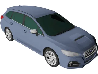 Subaru Levorg GT-S Eyesight (2015) 3D Model preview