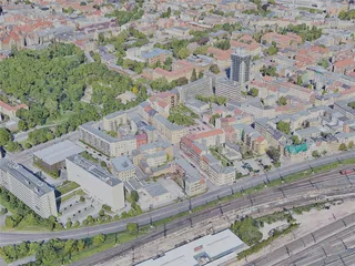 Halle (Saale) City, Germany (2021) 3D Model preview