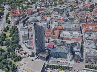 Leipzig City, Germany (2022) 3D Model preview