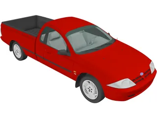 Ford Falcon UTE XLS (2000) 3D Model preview