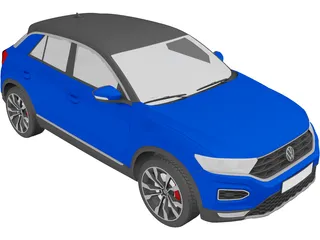 Volkswagen T-Roc 3D Model preview