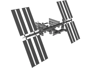 International Space Station 3D Model preview