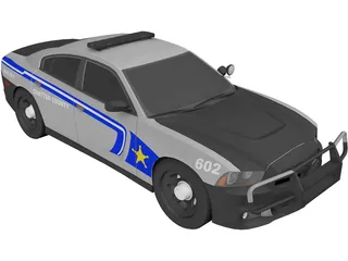 Dodge Charger Police 3D Model preview