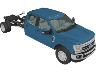 Ford F-550 Super Duty Crew Cab (2020) 3D Model preview