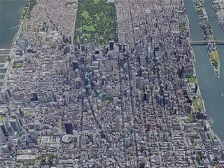 New York City, Manhattan, USA (2022) 3D Model preview