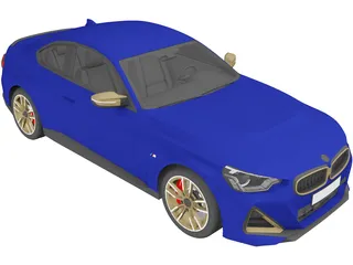 BMW M240i Coupe [G42] (2022) 3D Model preview
