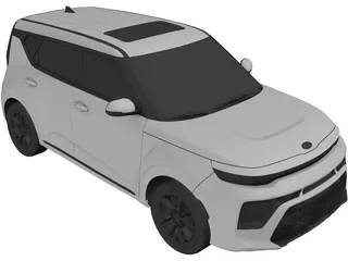 Kia Soul (2022) 3D Model preview