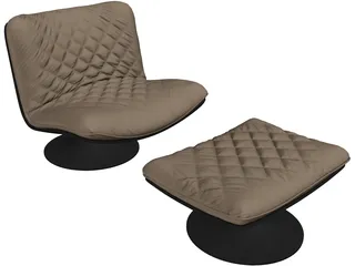 Baxter Marilyn Chair 3D Model preview