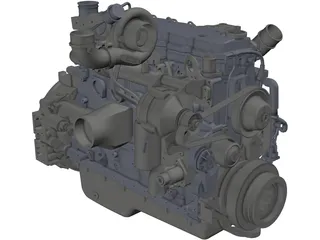 Cummins QSB-6.7 Engine 3D Model preview