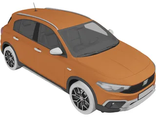 Fiat Tipo Cross (2021) 3D Model preview