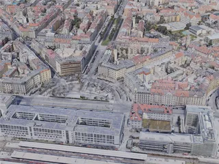 Munich (München) City, Germany (2022) 3D Model preview
