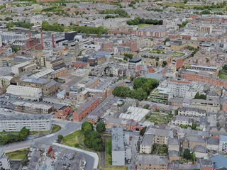 Dublin City, Ireland (2022) 3D Model preview