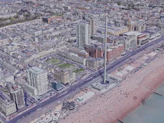 Brighton City, UK (2022) 3D Model preview